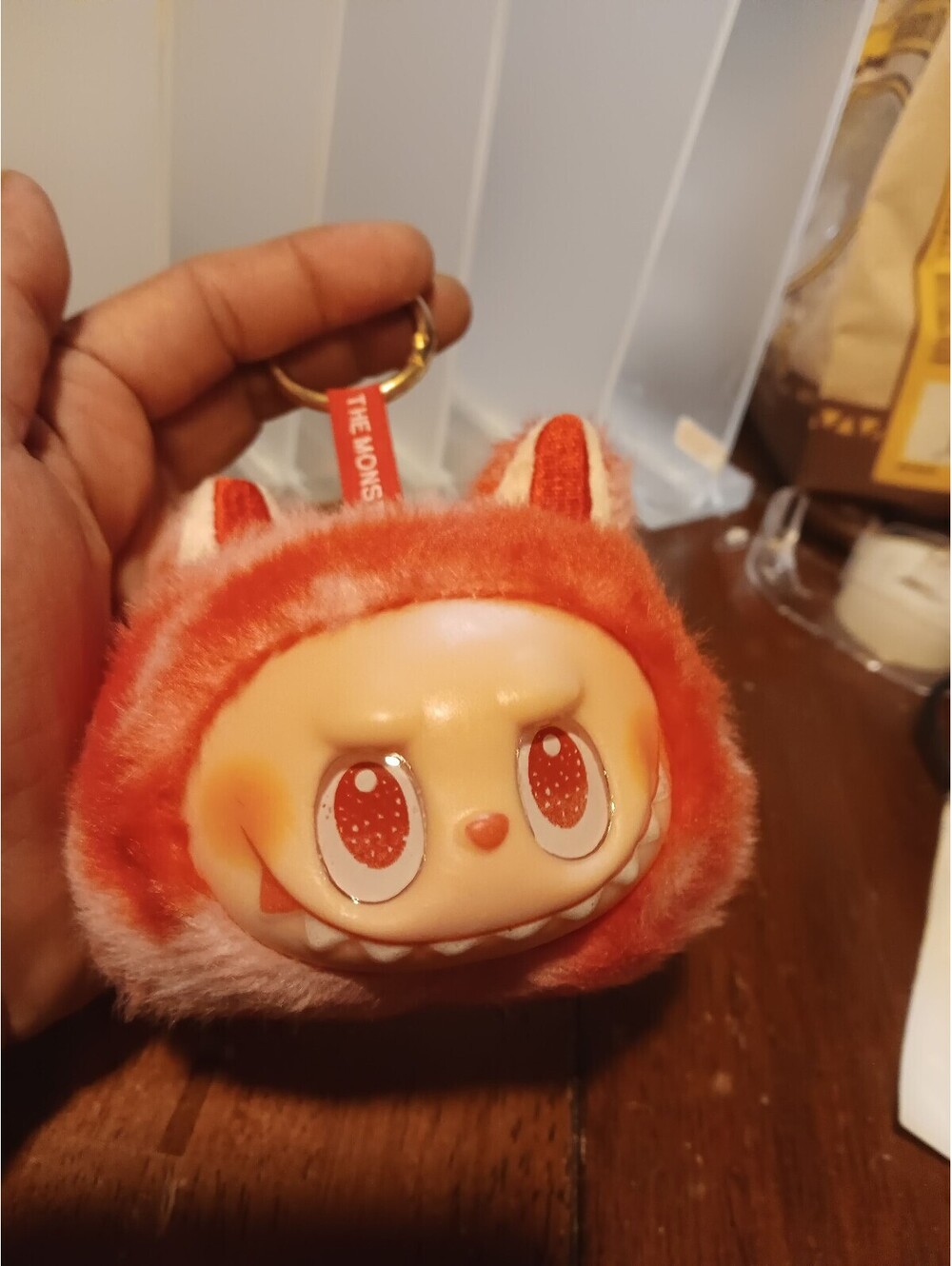 POP MART Plush Keychain with Cute Character Face